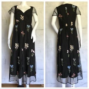 ORSAY Black Floral Embroidered Lace Overlay Dress